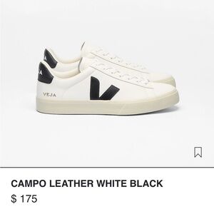 Veja Women’s Classic Campo Leather White Black Sneakers
